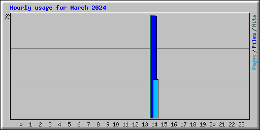 Hourly usage for March 2024